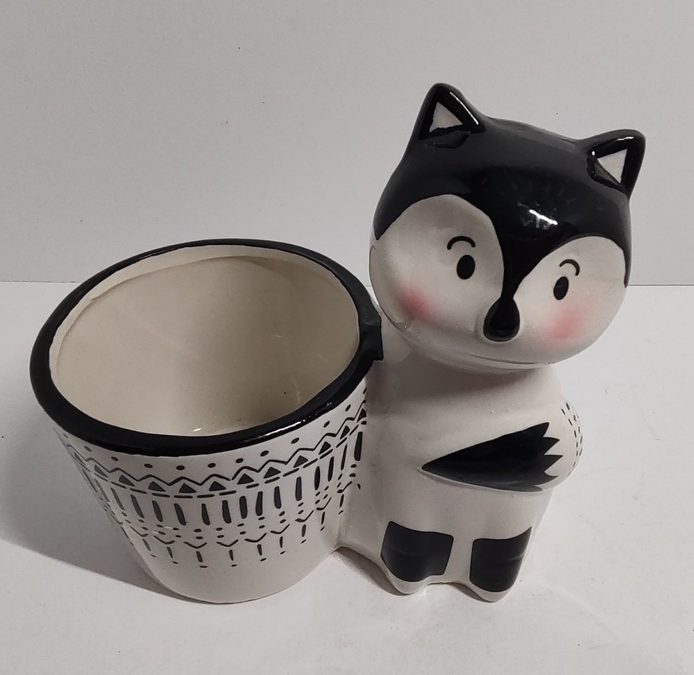 Rocket Farms Fox Ceramic Succulent Planter