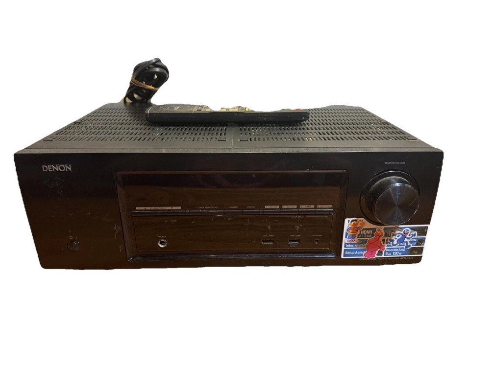 Denon AVR-1613 Integrated Network AV Receiver Tested W/remote Bundle