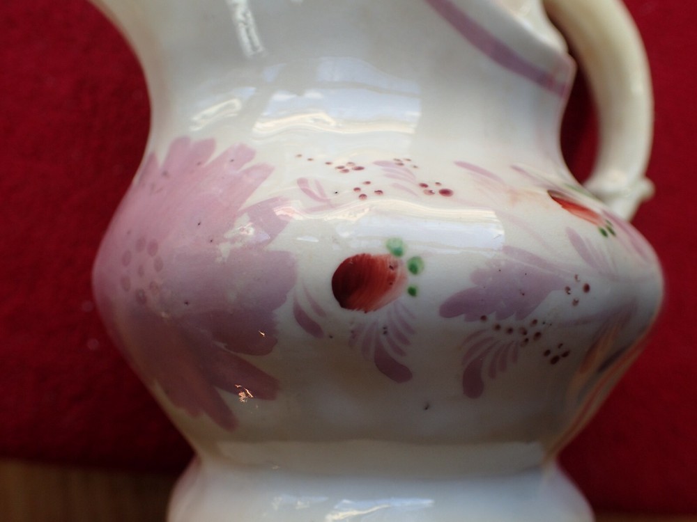 Soft Paste Hand Painted Chrysanthemum Creamer 1830 - 1850