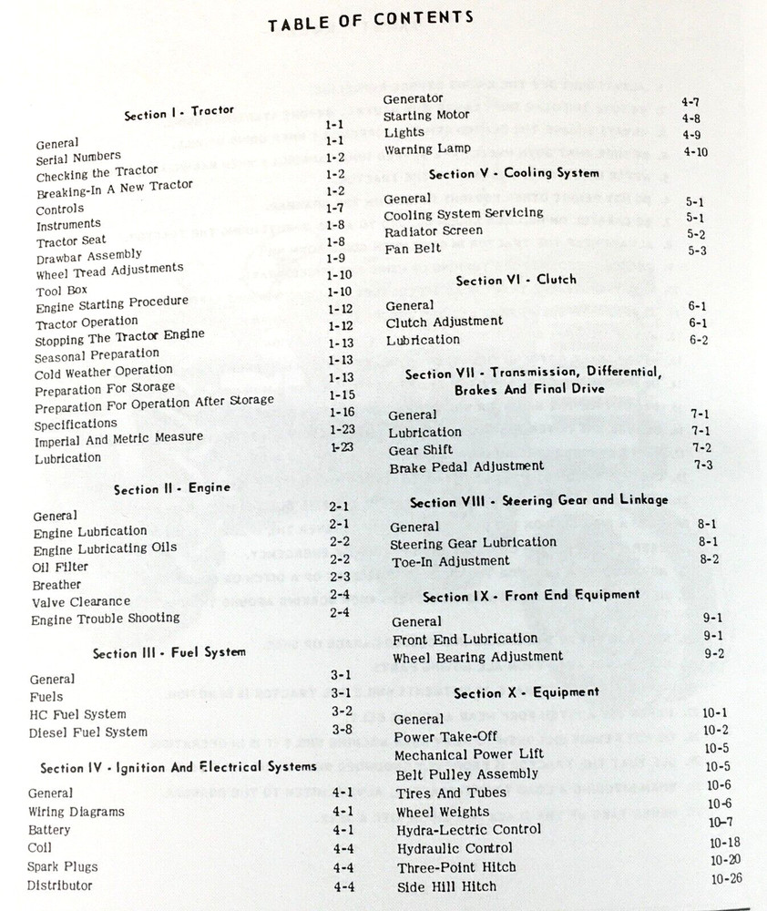 Oliver Super 77 Super 88 Tractor Operators Manual Owners Book Maintenance