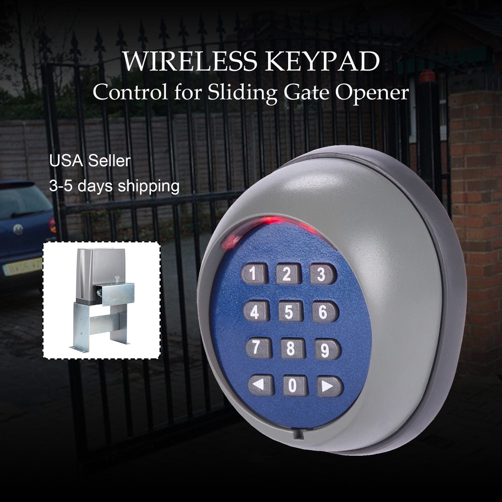 CO-Z Wireless Keypad 656 ft. Digital Code Panel for Sliding Gate Opener