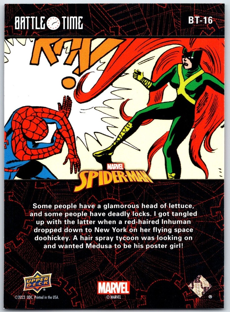 2024 Upper Deck Marvel Spider-Man vs Medusa BT-16
