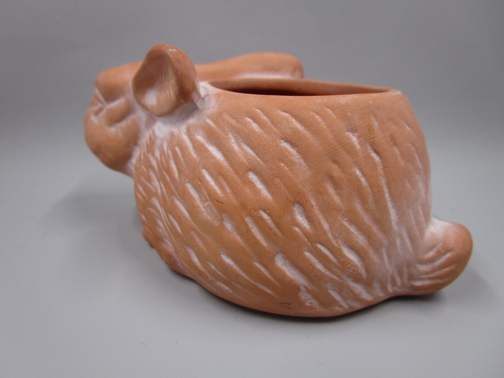 CBK LTD Bunny Rabbit Terra Cotta Clay Planter Candle Holder