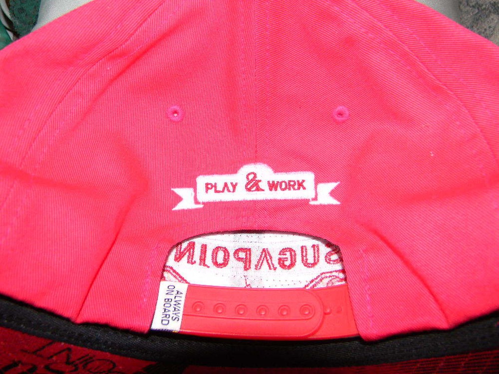SUGAPOINT - snowboarding- NEW cap/hat with logo- red cap- Always On Board