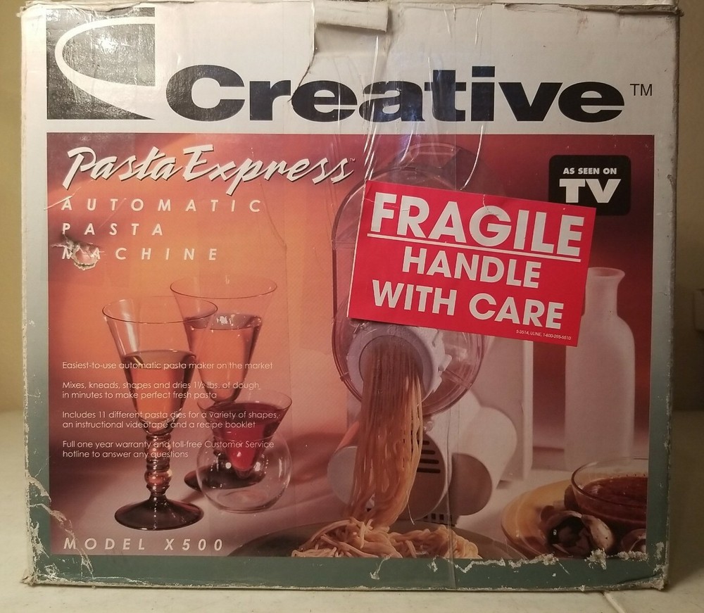 New Creative Pasta Express Automatic Pasta Maker Model X500 1994