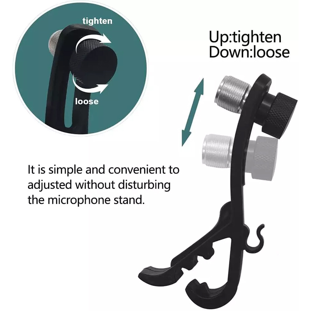 6x Drum Microphone Clip Microphone Drum Mount Drum Rim Mic Clips Drum Micro