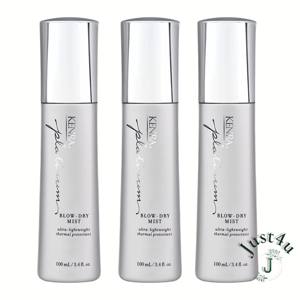 Kenra Platinum Blow Dry Mist, 3.4oz. (3PACK)