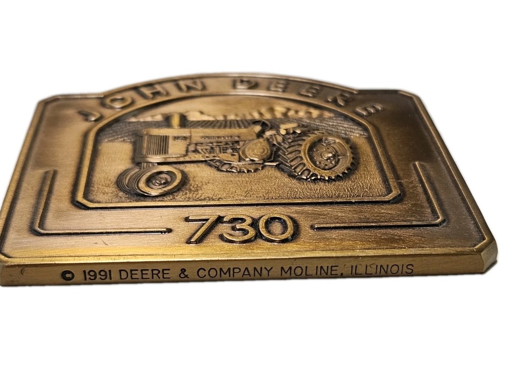 John Deere Model 730 1992 Calendar Medallion Excellent Condition