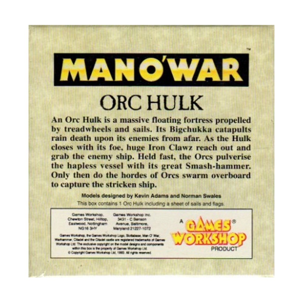 GW Man O' War Orc Hulk SW (New)