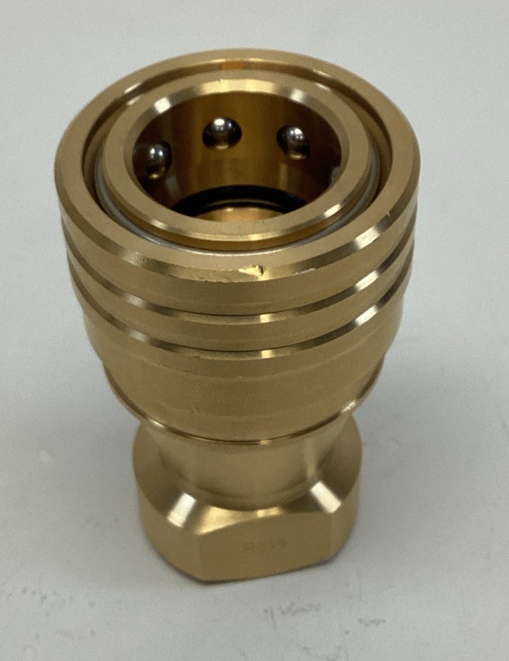 New Machine S-250-BS-N 1/2" Brass Coupler, Brass
