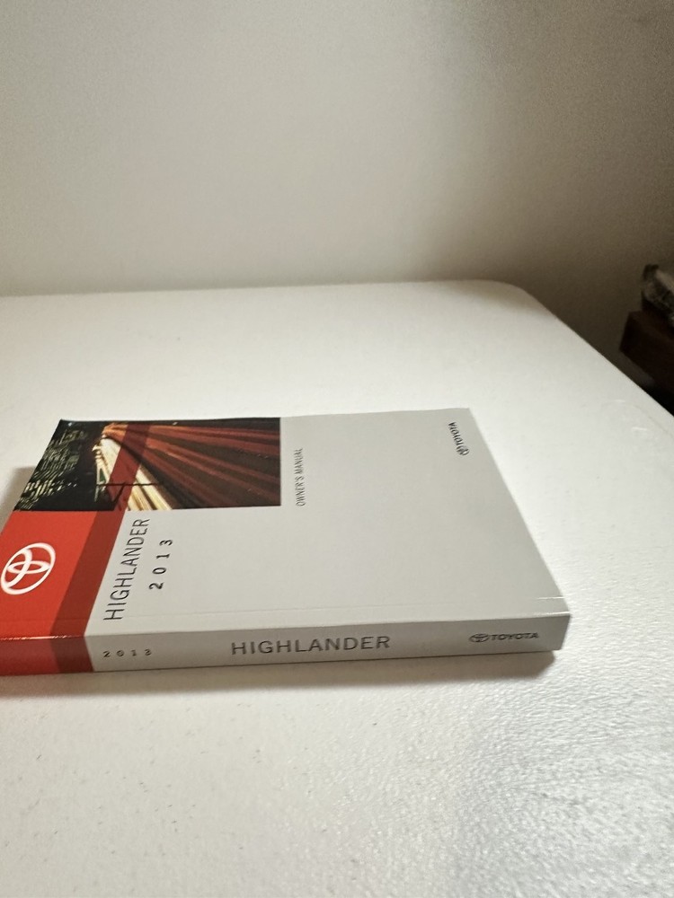 2013 Toyota Highlander Owner's Manual Set