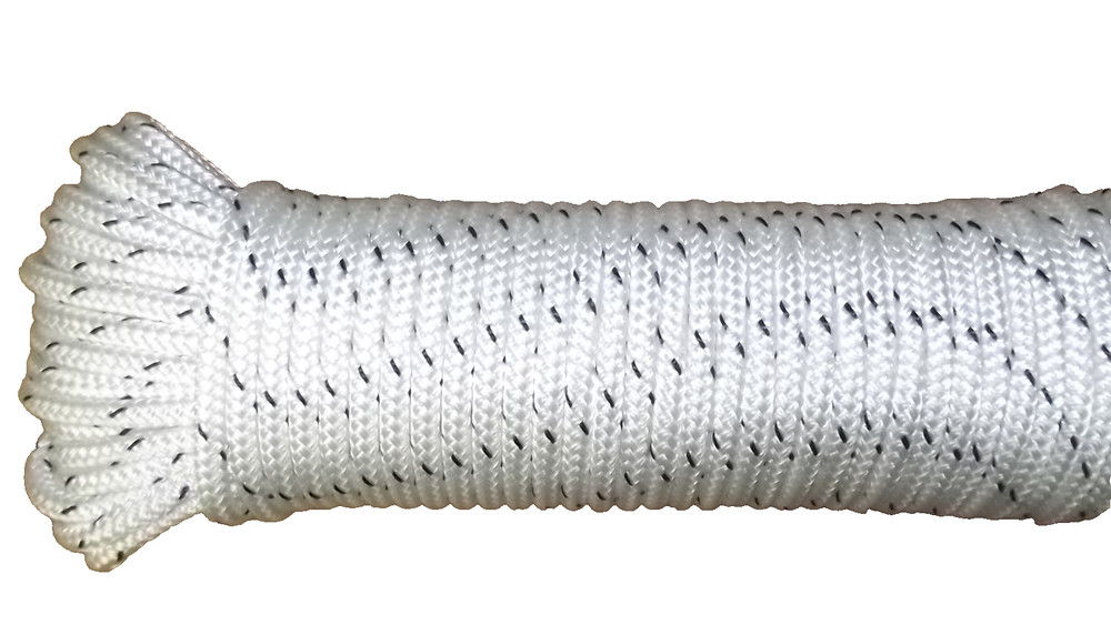 1/4" (6mm) x 75' Sail/Halyard Line, Double Braid Polyester, Sheets, Boat Rope