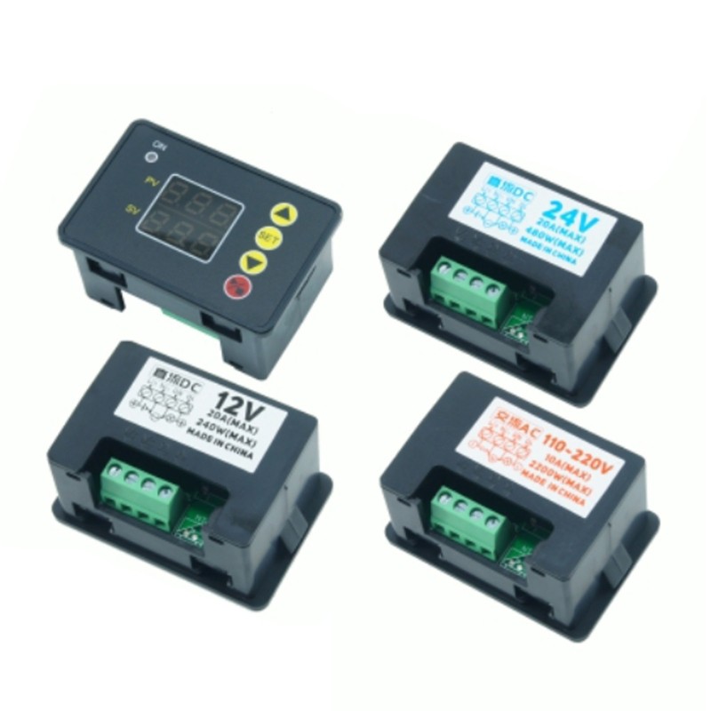 12V 24V 110V-220V LED Digital Time Delay Module Countdown Timer Relays
