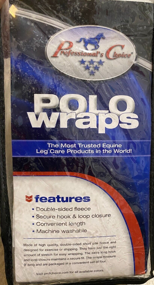 NEW PROFESSIONAL'S CHOICE WHITE POLO WRAPS 4''