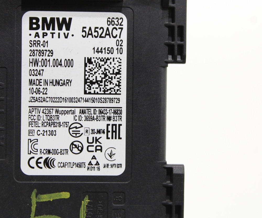 2019 - 2024 BMW X4 G02 FRONT LEFT SIDE BLIND SPOT RADAR SENSOR MODULE OEM
