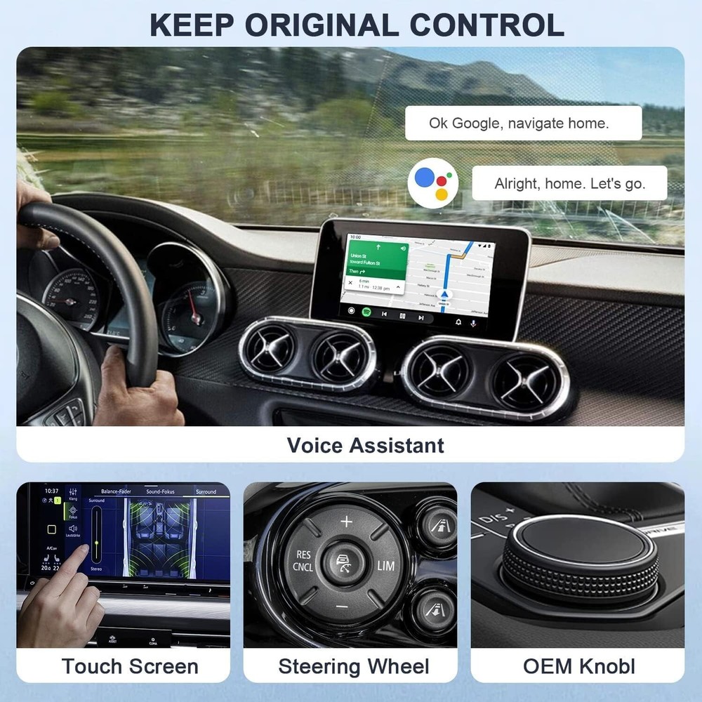 Aewittor Wireless Android Auto Car Adapter - Upgrade Your Car with Android