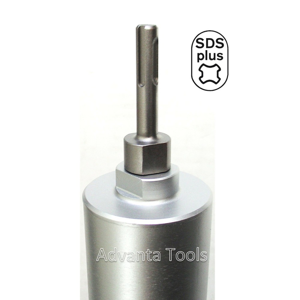 2-1/2" Dry Diamond Core Bit for Concrete with SDS Plus Adapter & Pilot Drill Bit