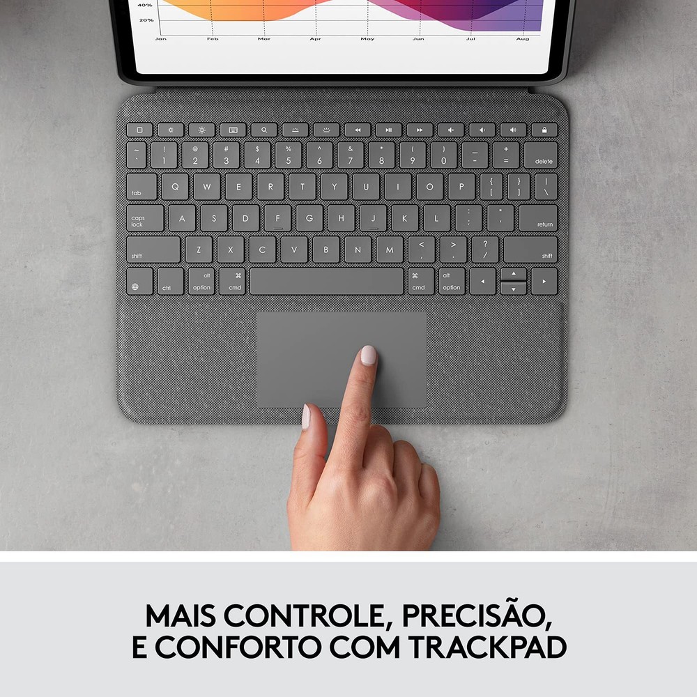 Logitech Folio Touch iPad Keyboard Case with Trackpad and Smart Connector for