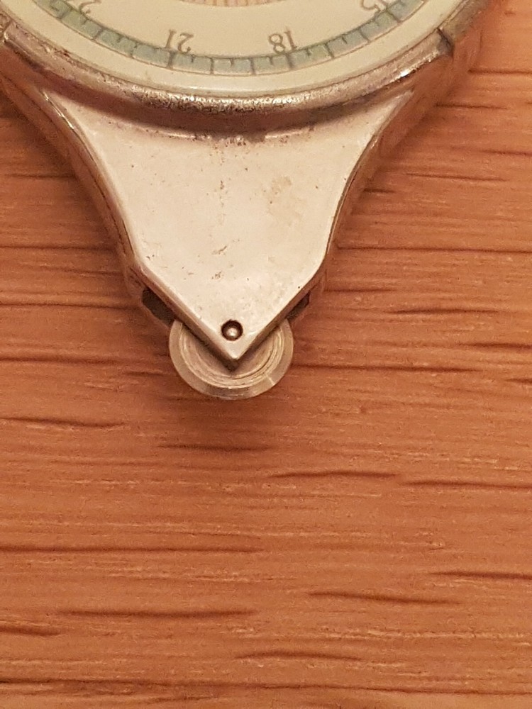 Vintage Map Measurer/Tool Double Face 5 Dials Chrome 35x73mm