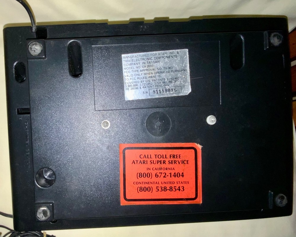 Atari 2600 Video Computer System Console CX-2600A w Documents-Tested-See Descrip