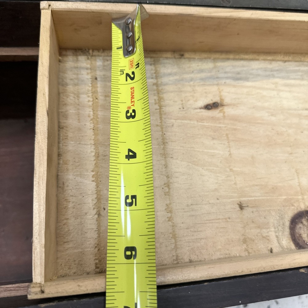 Antique Primitive Wood Carpenter's Tool Box Trunk