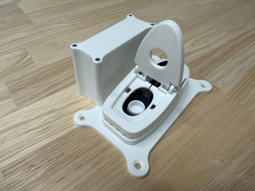 Smart Mouse Trap Holder (no trap or sensor included)
