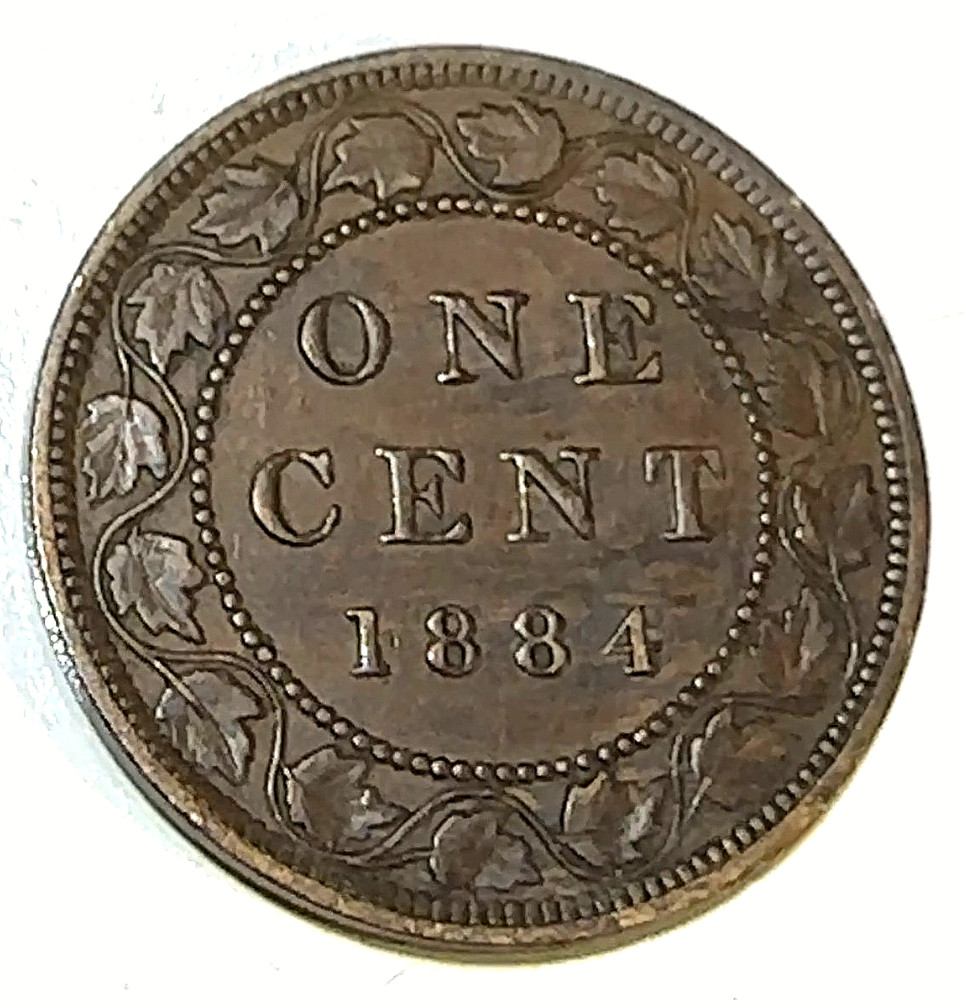 1884 Canada Large Cent Super Original AU+ CHRC