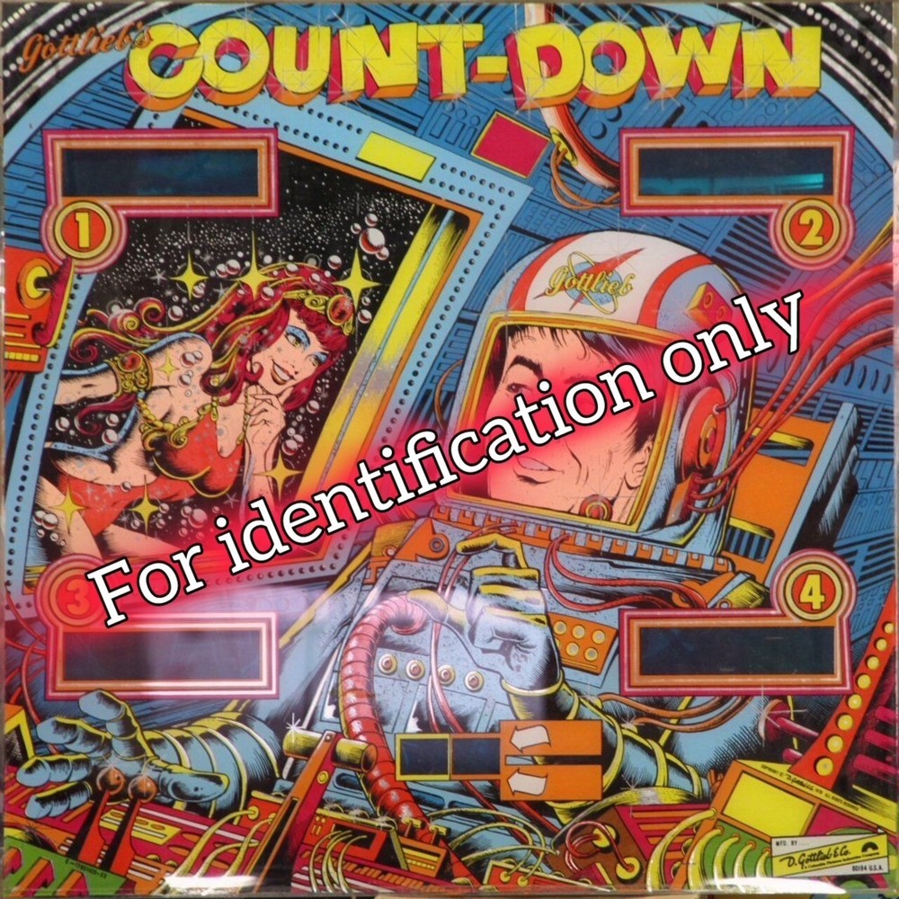 1979 Gottlieb Count-Down Pinball Machine Maintenance Tune Up Kit