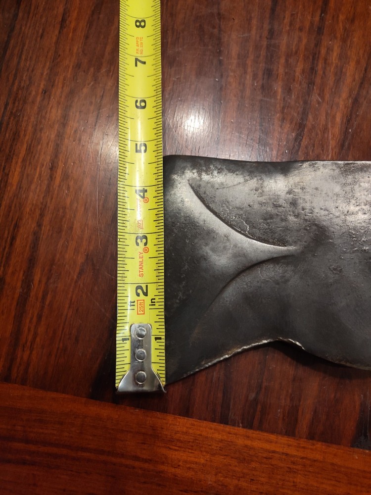 Vintage Unbranded Plumb Jersey Phantom Bevel Pattern Single Bit Axe Head 3.6lb