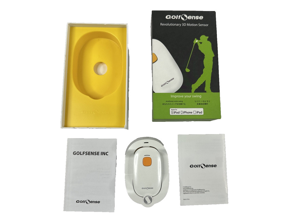 GolfSense 3D Motion Sensor Golf Swing Analyzer Training Aid iPhone Bluetooth