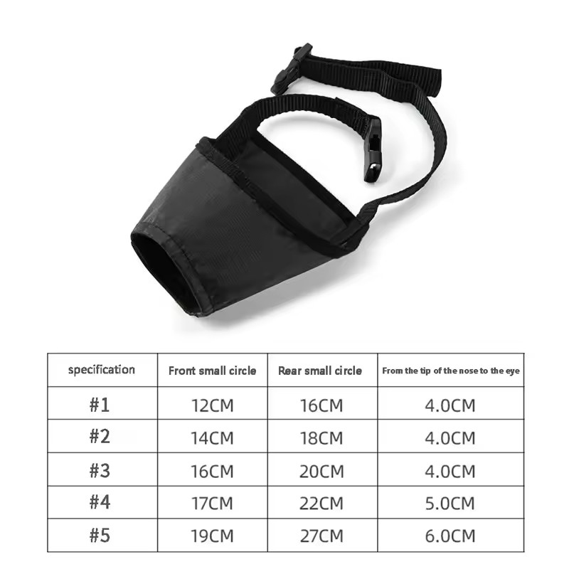 Dog Muzzle Anti Stop Bite Barking Biting Chewing Training Pet Soft Light Nylon