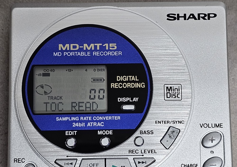 Sharp Mini Disc Portable MD-MT15H