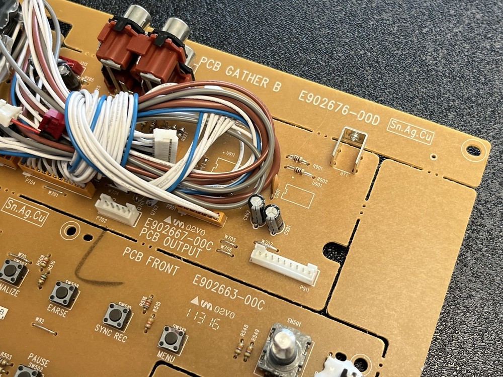 Tascam CC-222 Reference CD Recorder — Complete Front Panel PCB Assembly