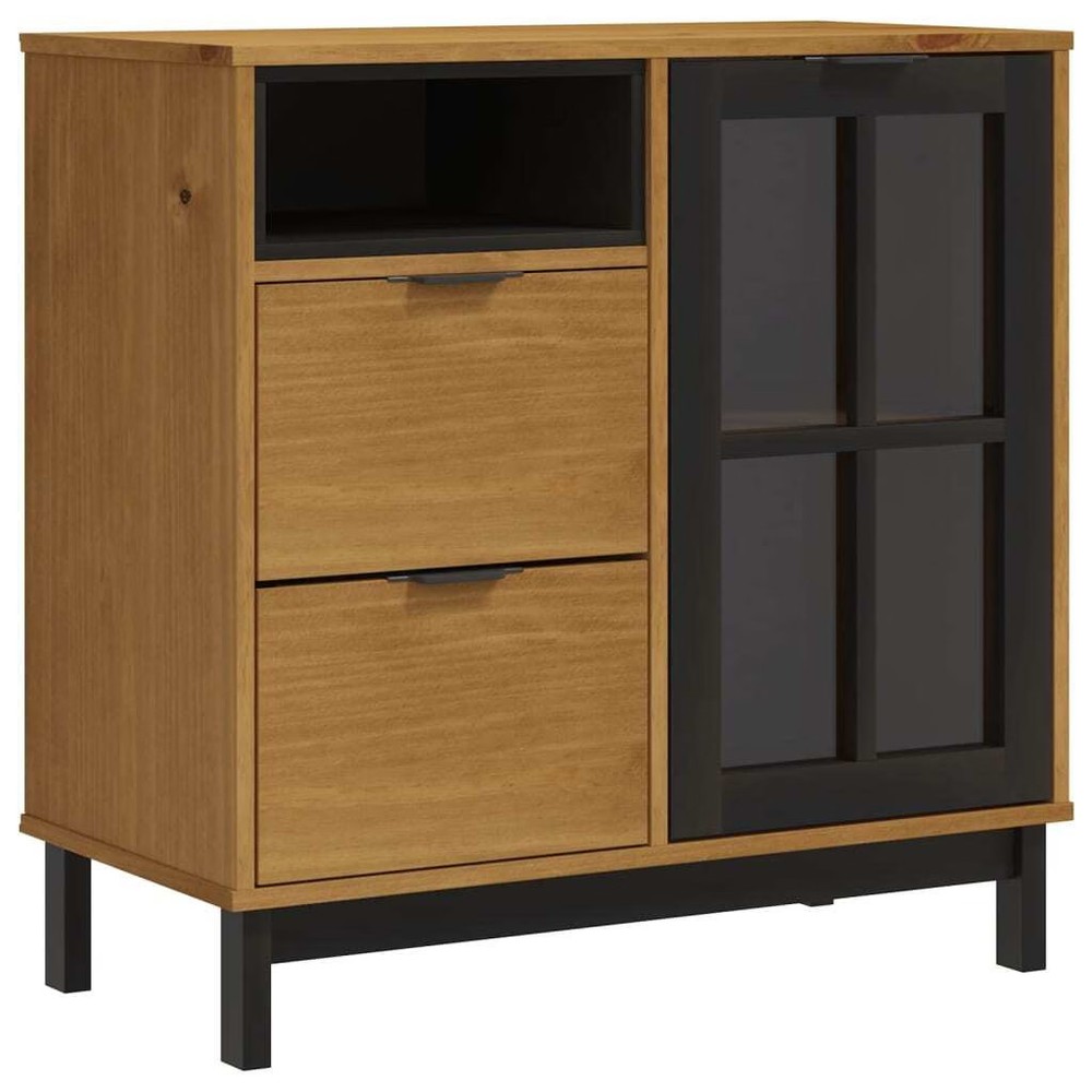 Sideboard Oak Solid pine wood Medium Sideboard Rectangular
