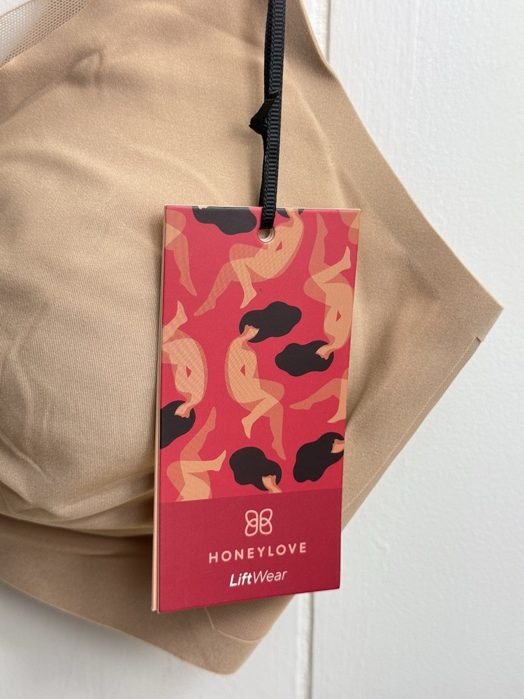 Honey Love CrossOver Wireless Bra Sand Size XL NWT