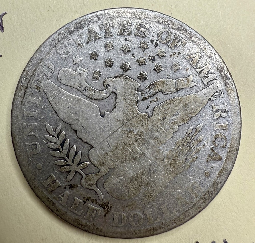 1900 Barber Half Dollar – Circulated U.S. Silver - 90%
