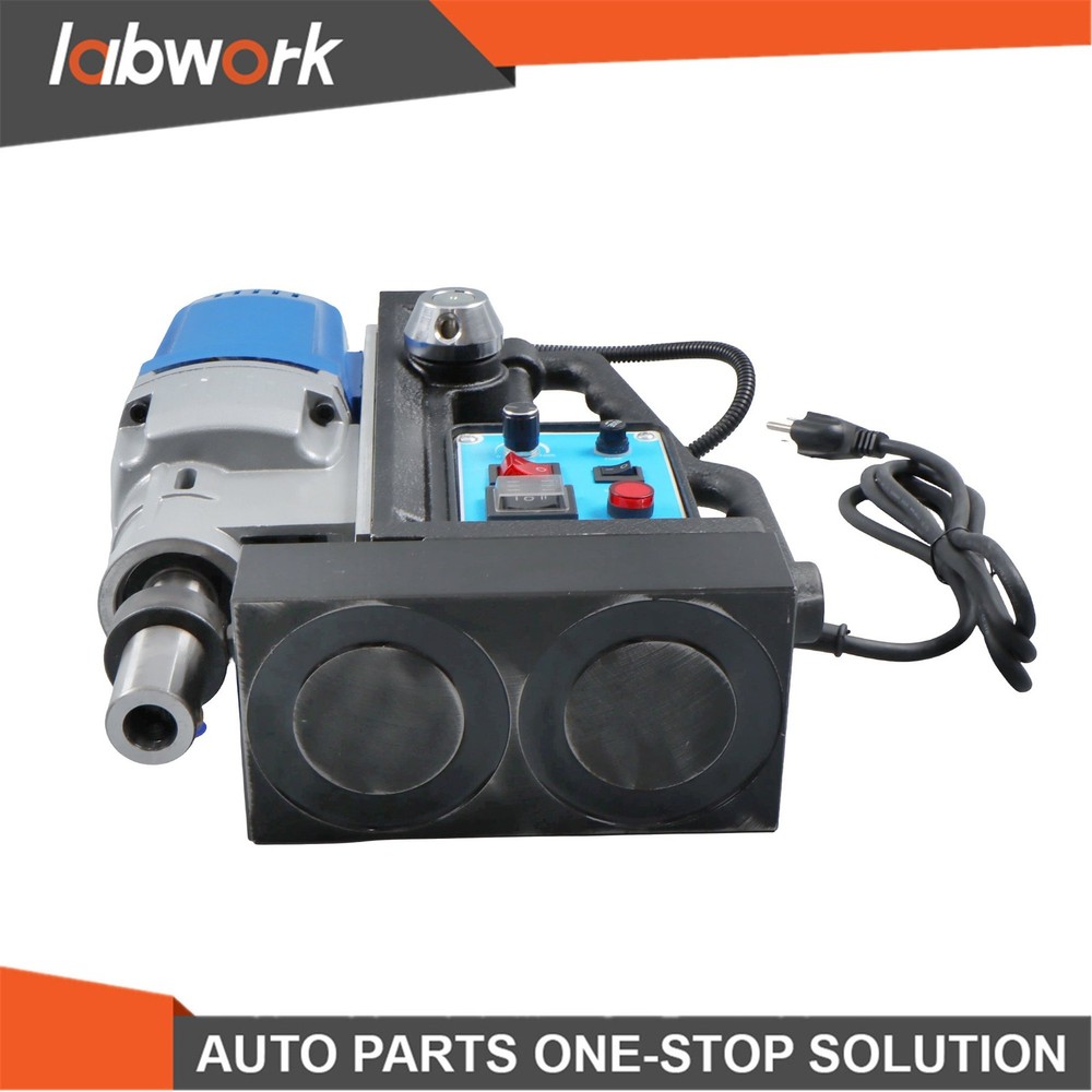 Labwork Magnetic Drill Press with 11 Drill Bits Stepless Speed Bi-Directional