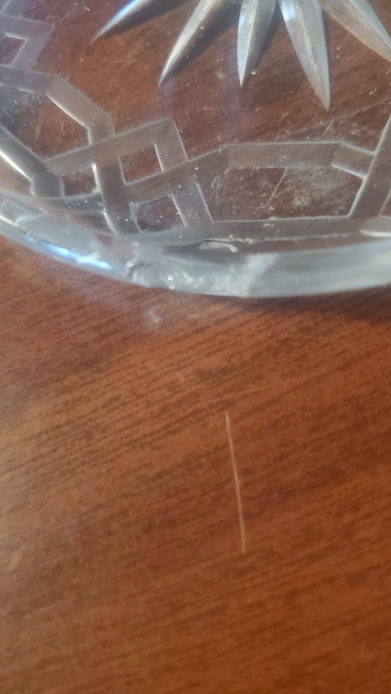 antique crystal etched with bottom cream pitcher with top