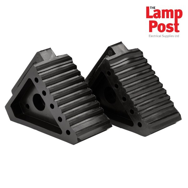 Draper 21131 Rubber Wheel Chocks 3 Tonne (Pair)