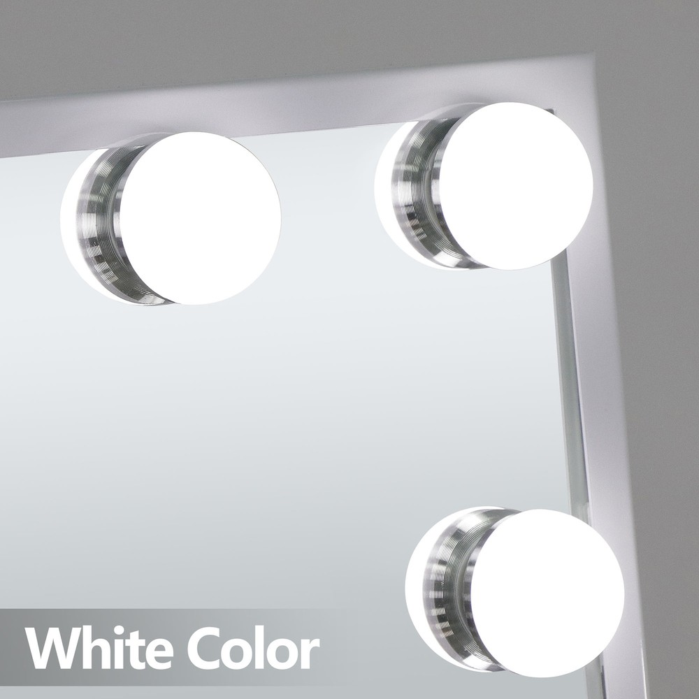 Lighted Cosmetic Vanity Mirror Hollywood Style Makeup w/Dimmable Touch Control