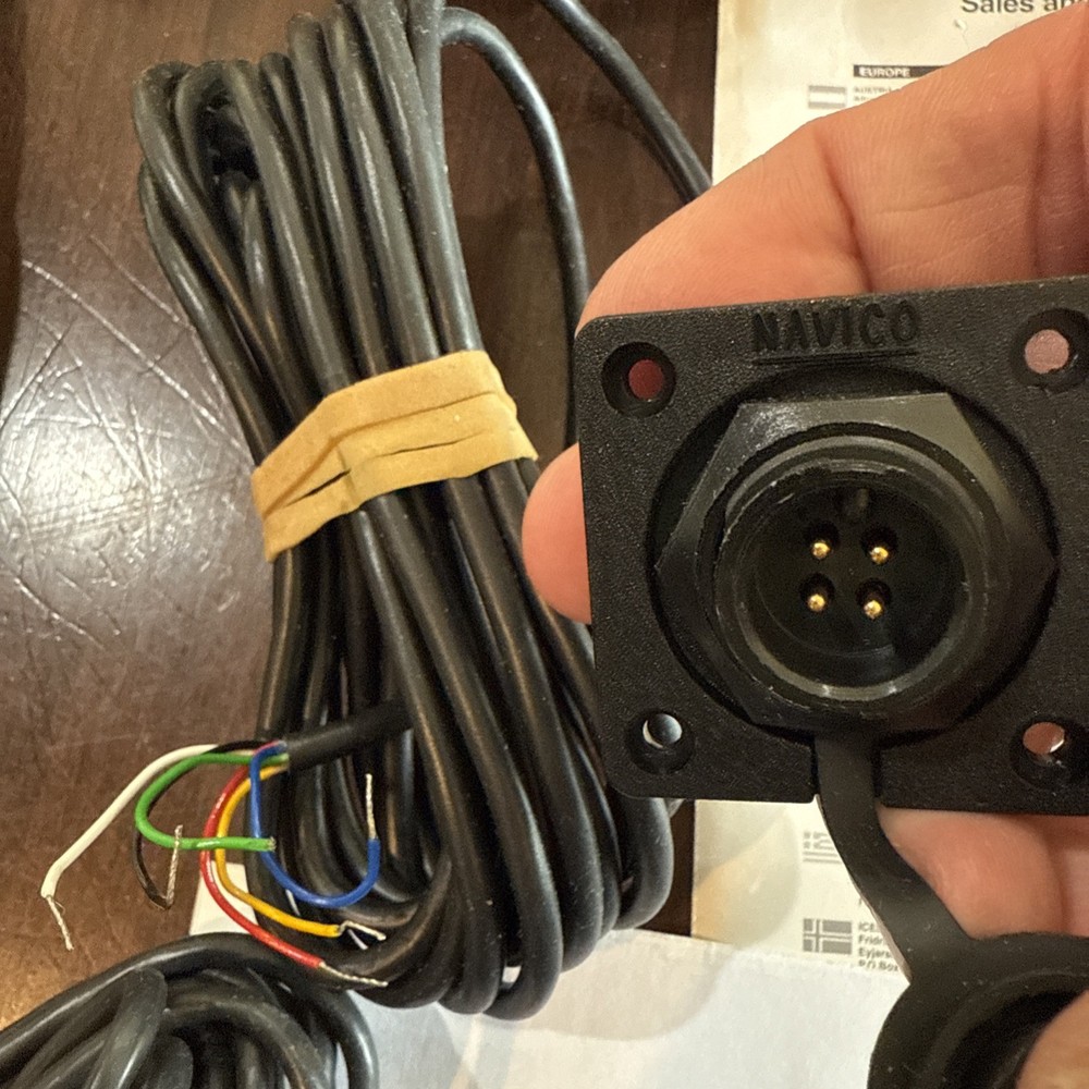 Simrad HR20 Autopilot 4-Way Bulkhead Socket Hand Remote Control for TP20/30 Pkg