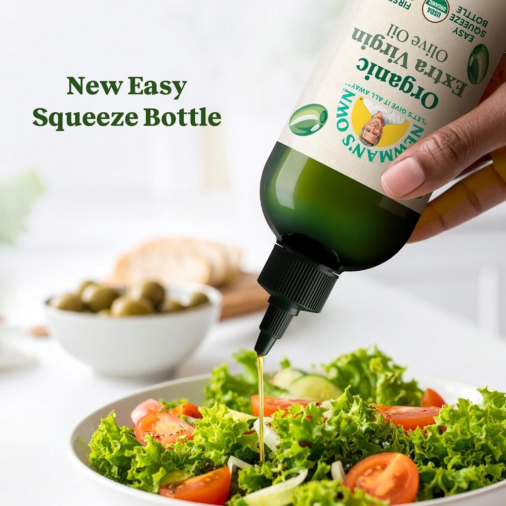 Organic Extra Virgin Olive Oil - First Cold Pressed, 16.9 Fl Oz, USDA Certified