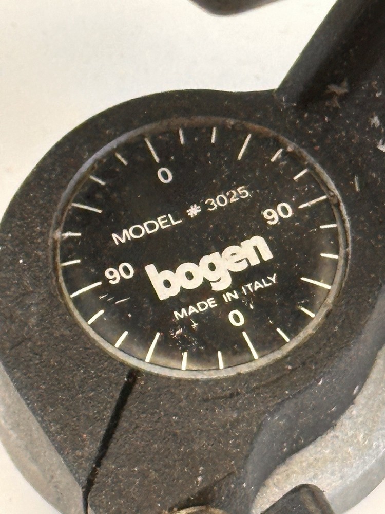 Bogen Manfrotto 3025 3 axis Tripod Head only Italy