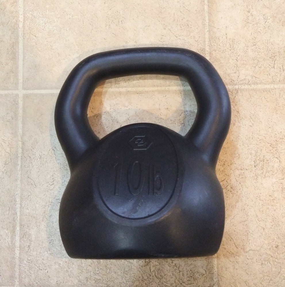 Large Handle Kettlebell (10 Lbs) for Strength Training