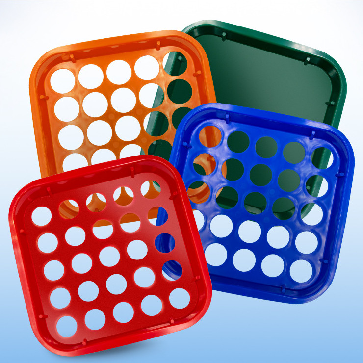 4 Color-Coded Coin Sorting Trays Counter Classification Sieve For Sorting Coins