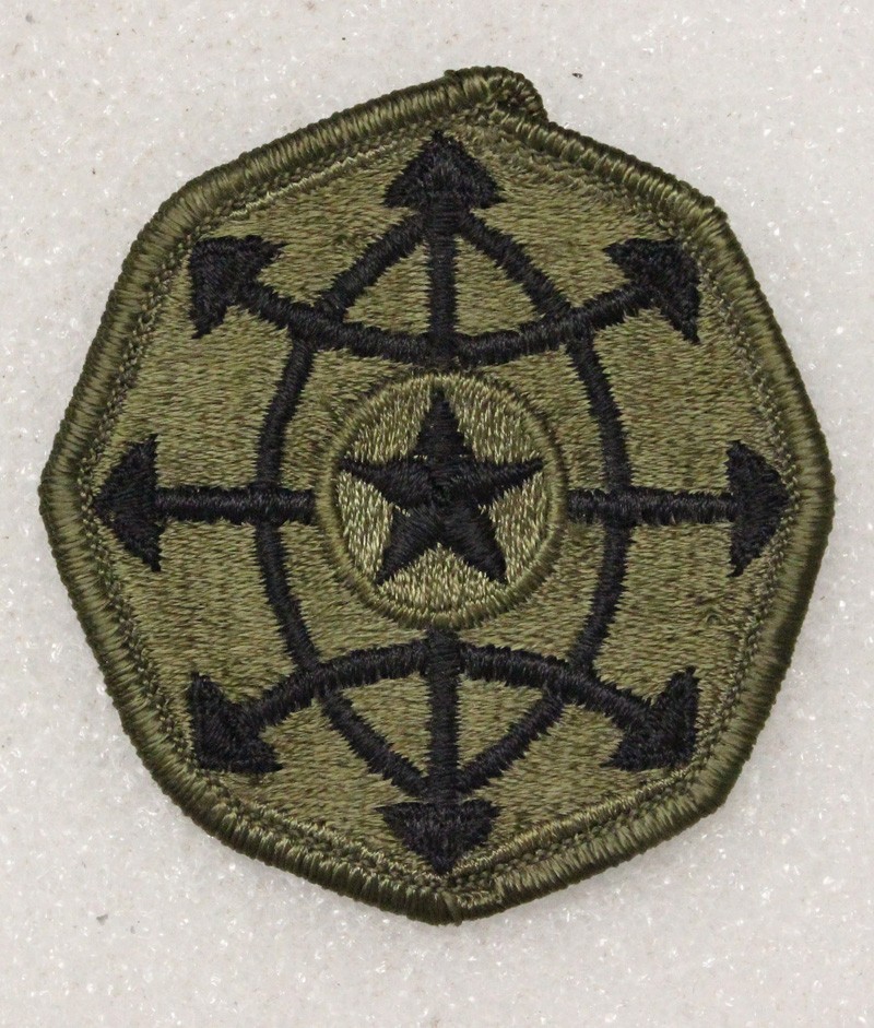 Army Patch: Criminal Investigation Command - subdued, merrowed edge