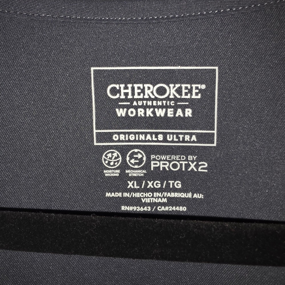 Cherokee Lab Coat Charcoal Gray Size XL