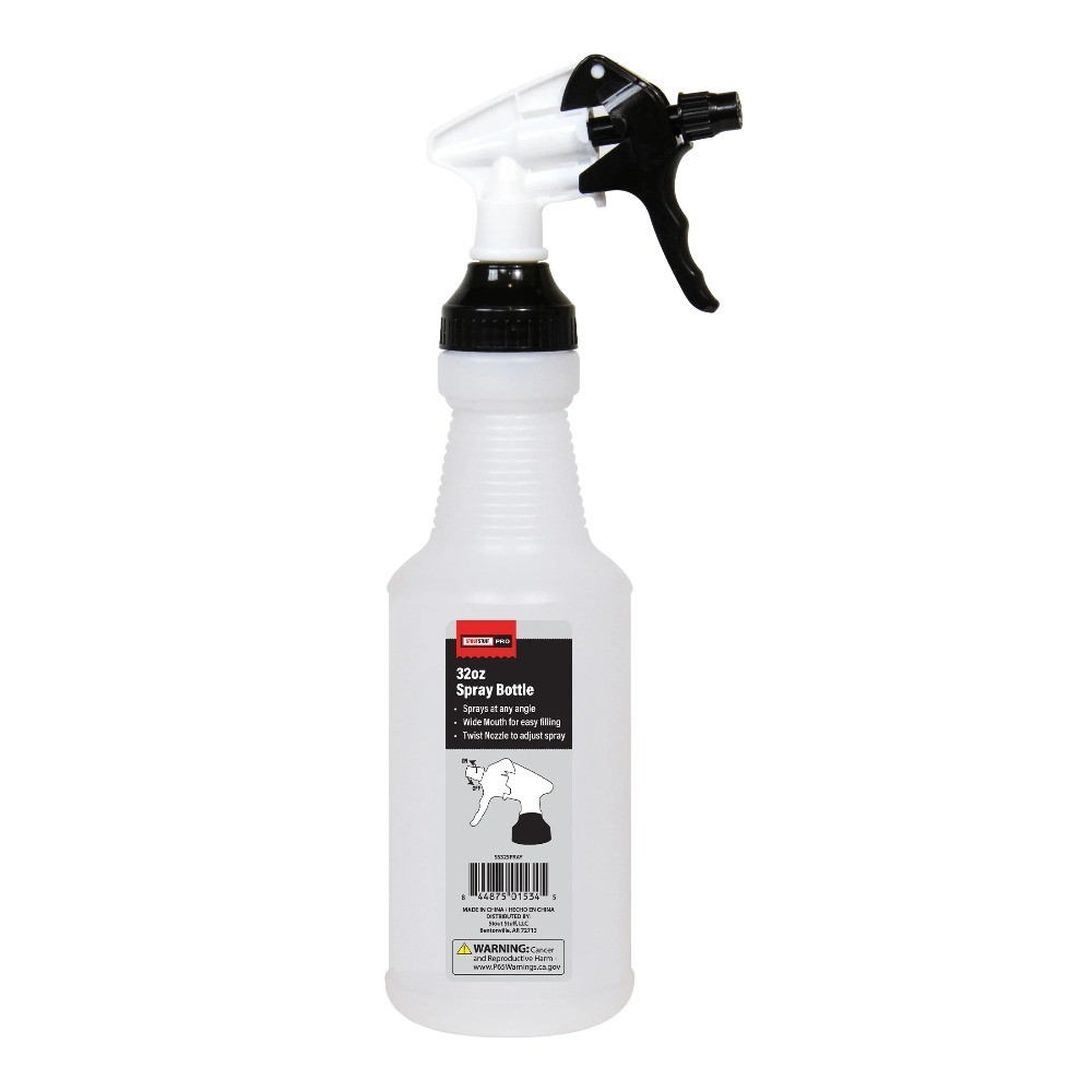 3 Pack 32oz Plastic Empty Spray Bottles with Wide Mouth Refillable Containers