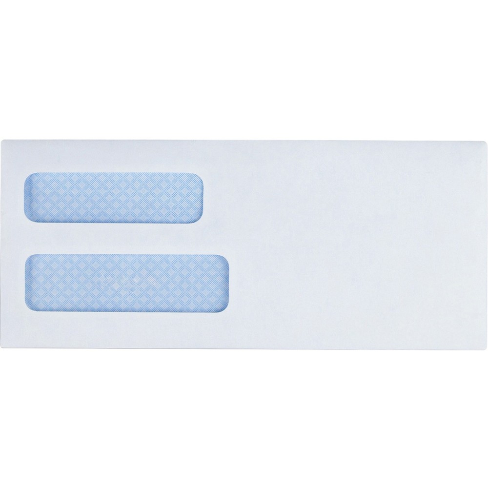 Business Source BSN42204 Double Window Envelopes 24 lb White 500/box
