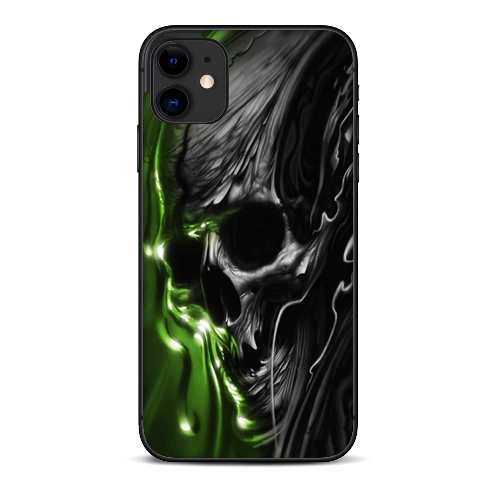 Skins Decal Wrap for Apple iPhone 11 - Dark Skull